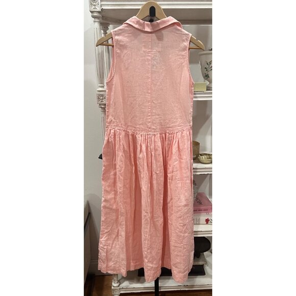 Frank & Eileen $298 Daphne Sleeveless Popover Linen Dress Size XXS - Picture 3 of 3